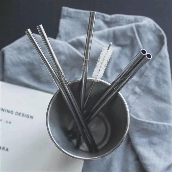 4 Pcs Stainless Steel Straw