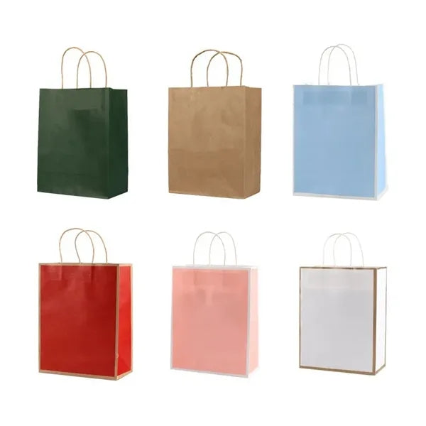 Eco-Friendly Kraft Paper Bags with Handles - Gift, Retail