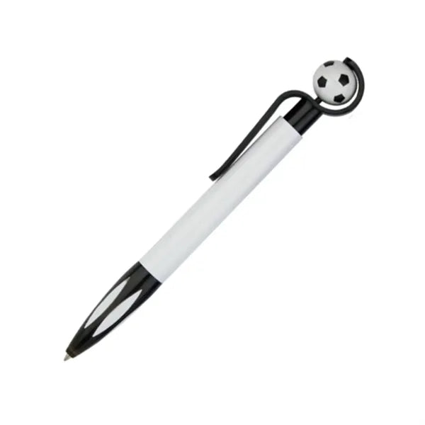 Soccer Ball Shape Cartoon Plastic Press Ballpoint Pen