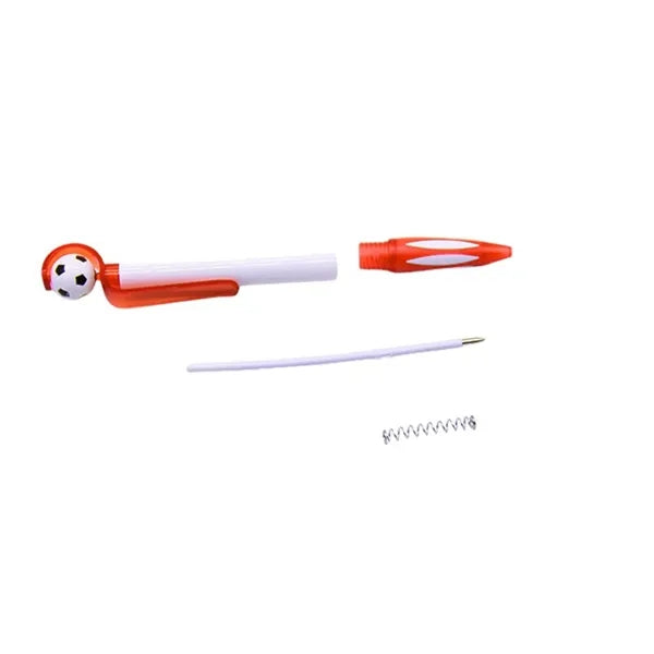 Soccer Ball Shape Cartoon Plastic Press Ballpoint Pen