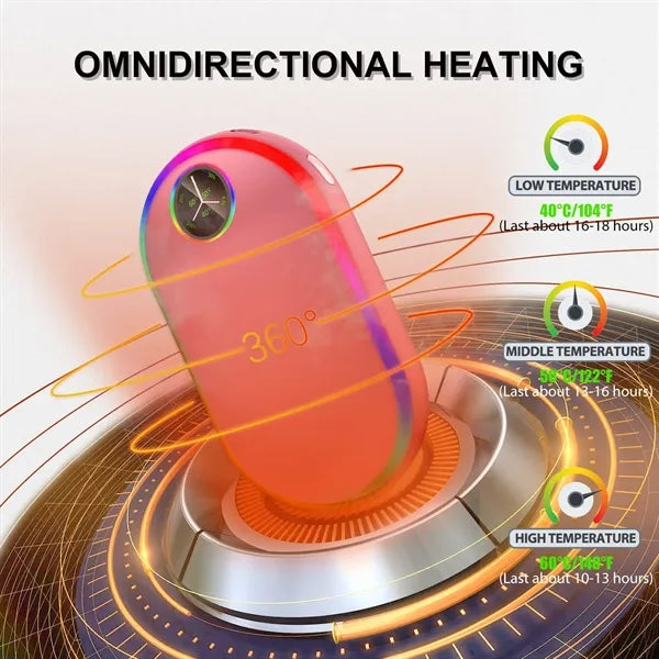 7 Changing Colors Light Hand Warmer-10000 mAh