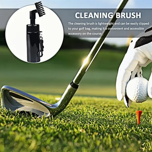 Golf club cleaning brush