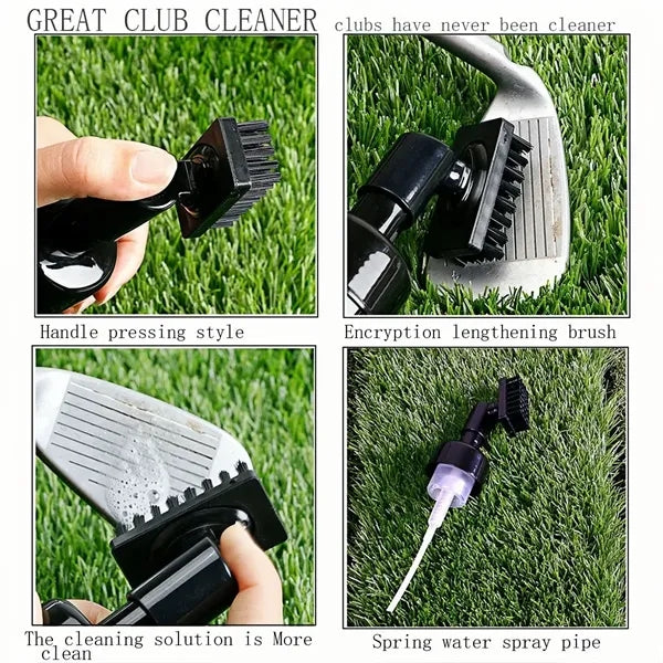 Golf club cleaning brush