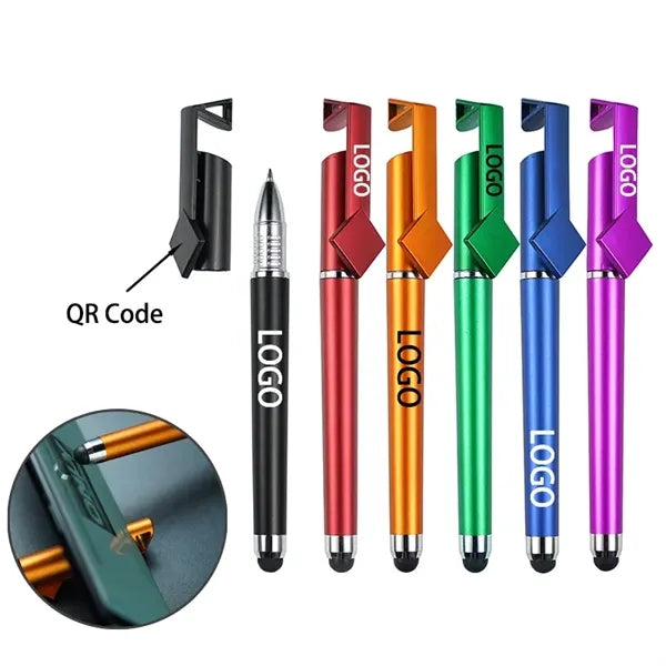 Multifunction Pen: Phone Holder, Stylus, Ballpoint