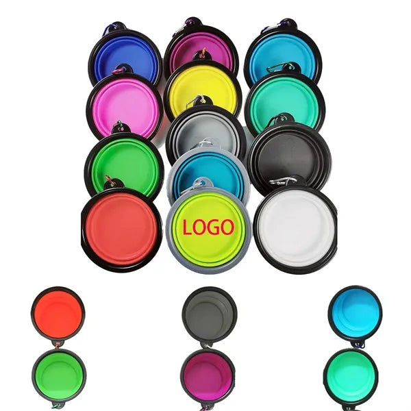 Collapsible Small Portable Dogs Cats Travel Water Food Bowl