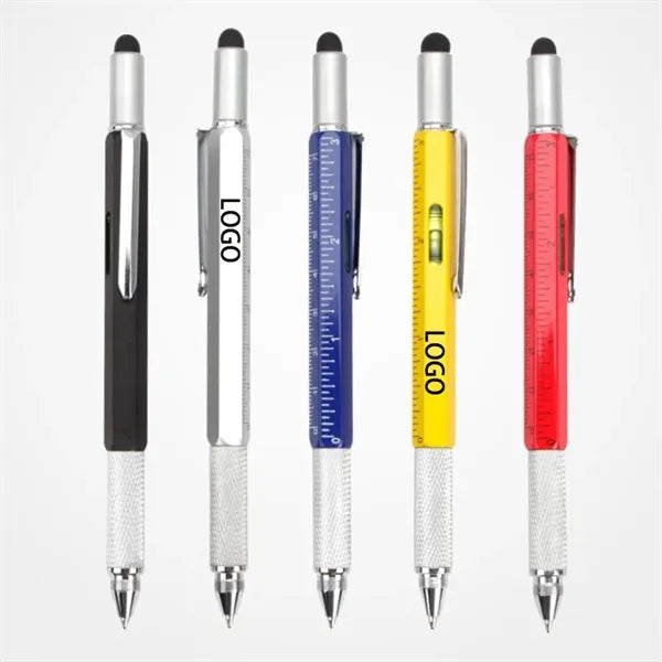 6-in-1 Multi-Tool Pen: Stylus, Screwdriver, Ruler & More
