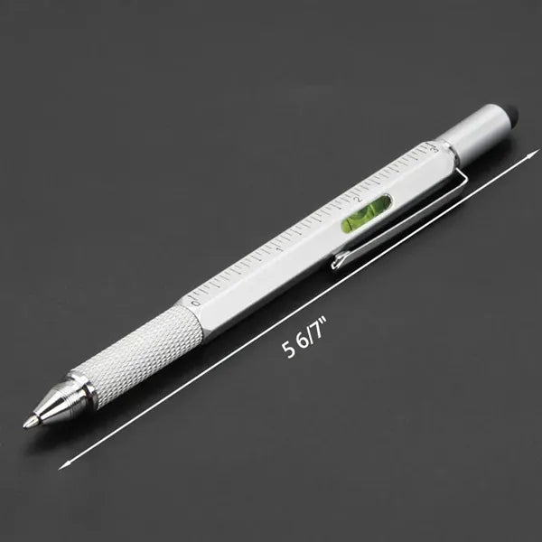 6-in-1 Multi-Tool Pen: Stylus, Screwdriver, Ruler & More