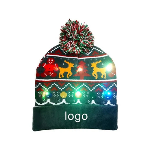 Christmas LED Light Up Beanie Hat