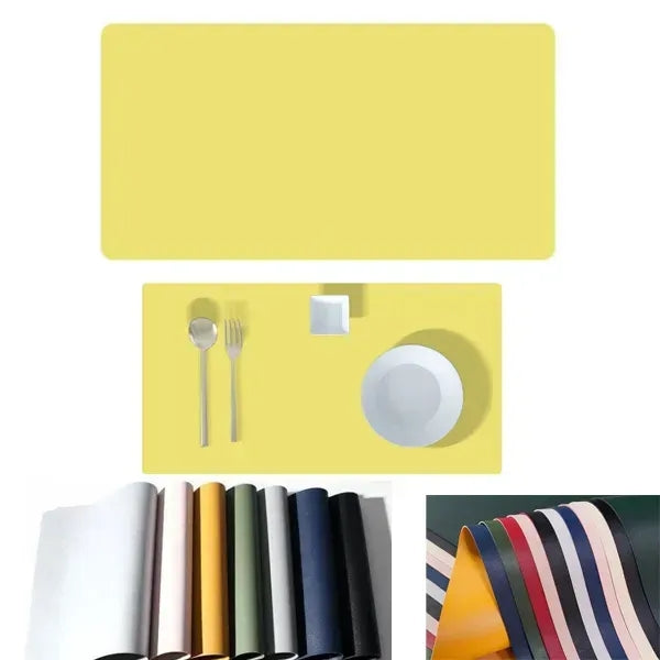 Waterproof Oil-proof Leather Sector Placemat