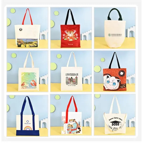 Printed Canvas Tote Bag