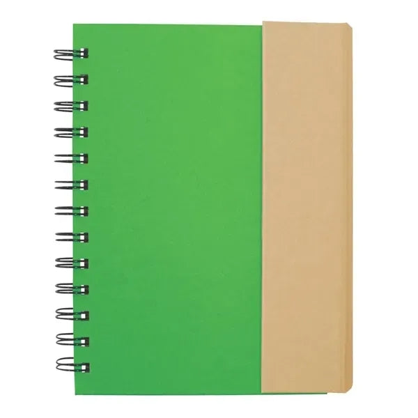 Eco-Recycled Magnetic Journal with Sticky Notes & Tabs