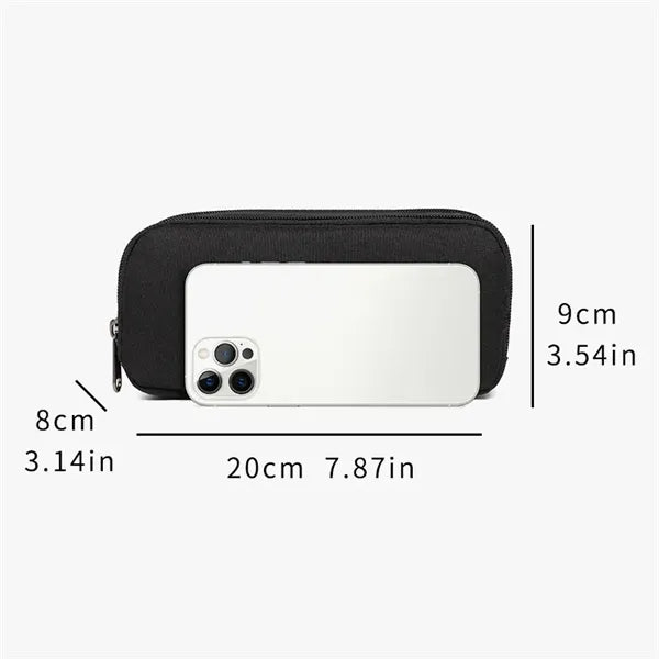 Big Capacity Two-Tier Stationery Durable Pencil Bag