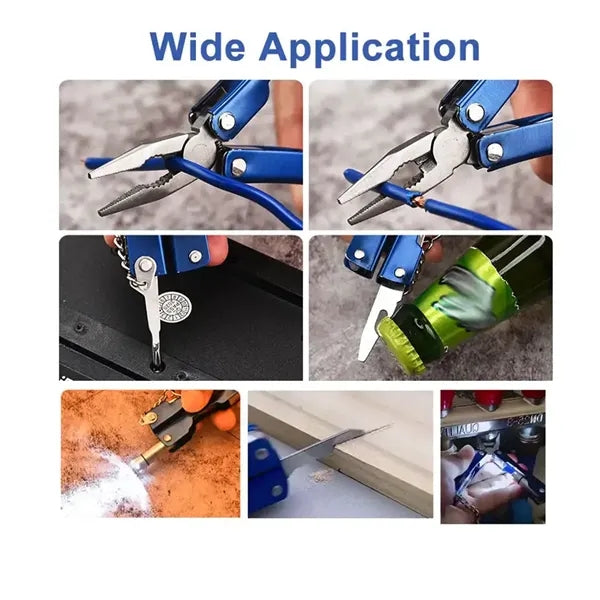 Versatile Portable 9-in-1 Outdoor Survival Multi-Tool Pliers