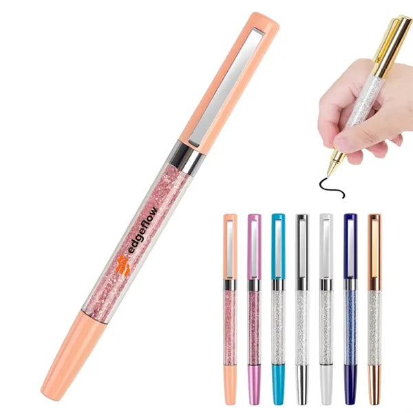 Metal Crystalline Ballpoint Pen with Clip