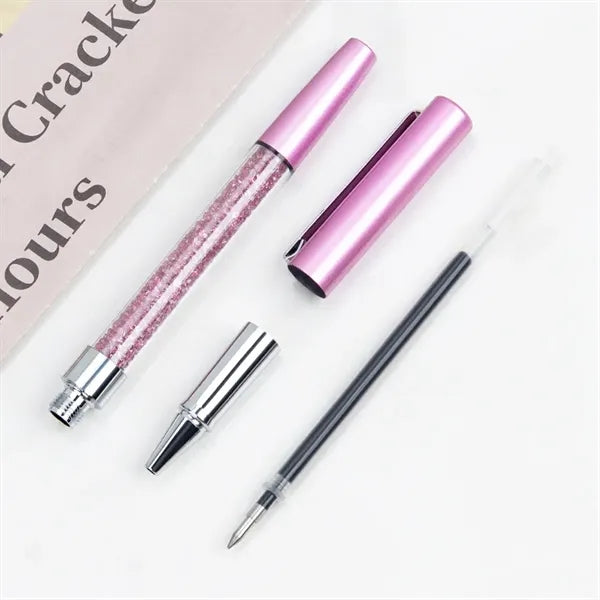 Metal Crystalline Ballpoint Pen with Clip