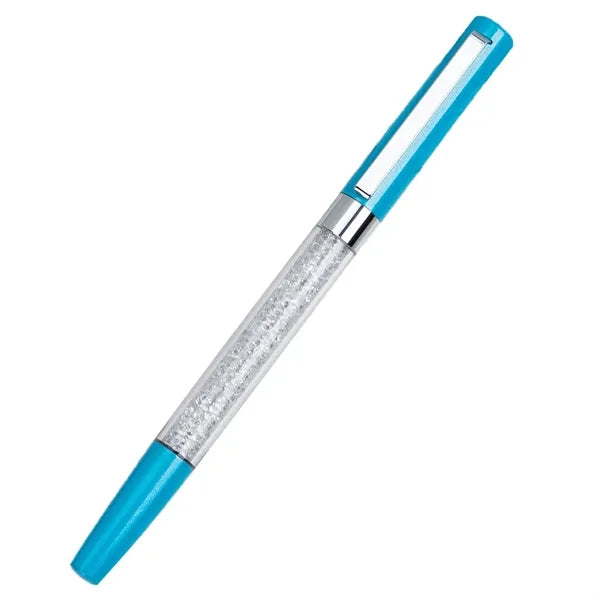 Metal Crystalline Ballpoint Pen with Clip