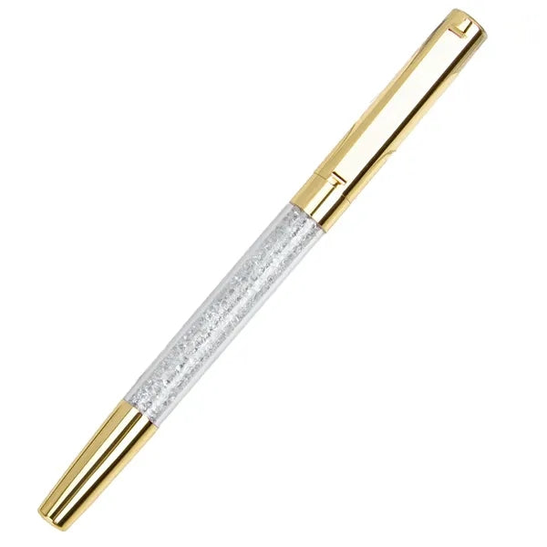 Metal Crystalline Ballpoint Pen with Clip
