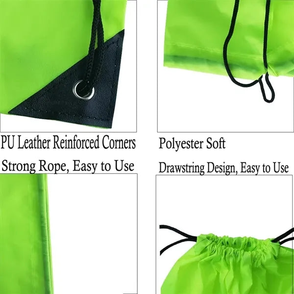 Polyester Drawstring Bags for Gym, Travel, and Sports