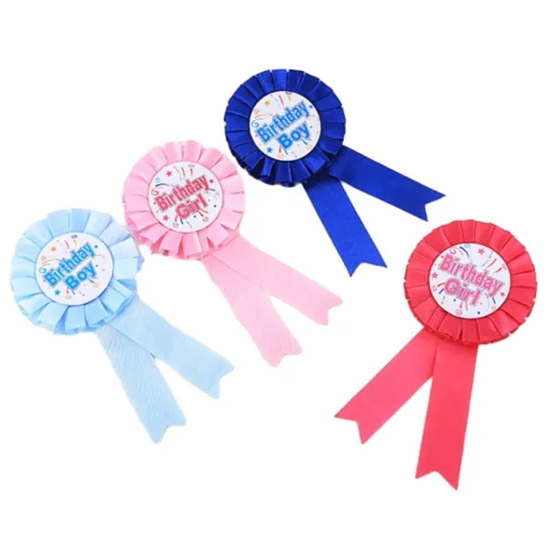 Tinplate Satin Fabric Birthday Ribbon