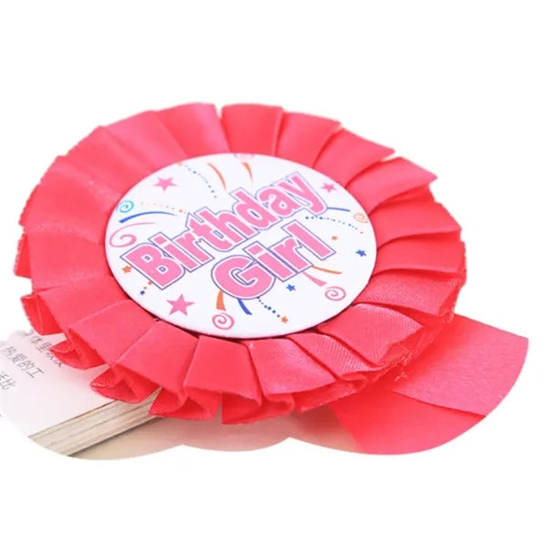 Tinplate Satin Fabric Birthday Ribbon