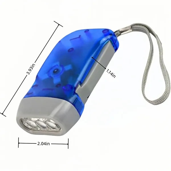 3LED hand-pinch self-powered flashlight