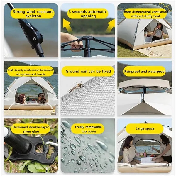 Fully Automatic Sunproof Waterproof Camping Tent