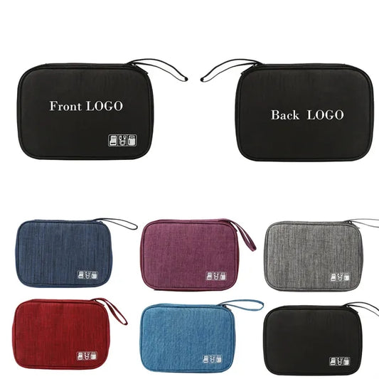 Portable Makeup Tools Data Cable Storage Bag