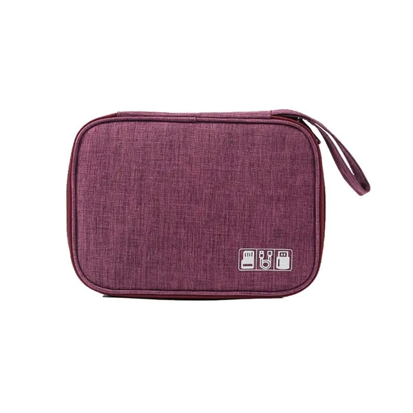 Portable Makeup Tools Data Cable Storage Bag