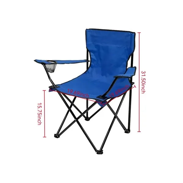 Portable Durable Collapsible Camping Chair with Cup Holder