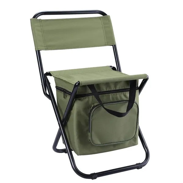 Foldable Camping Chair with Cooler Bag