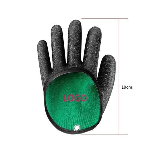 Professional Fishing Magnet Hook Anti-Slip Catch Fish Glove