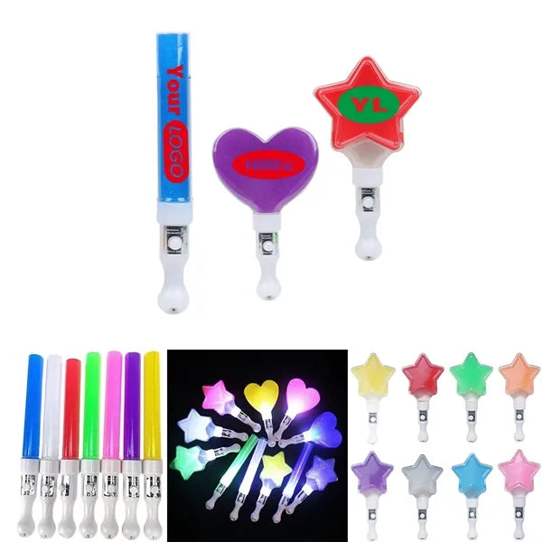 Colorful Heart-Shaped LED Light Sticks