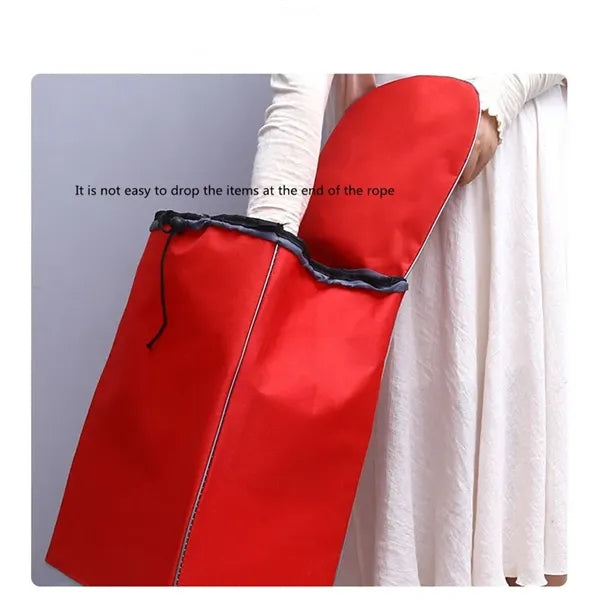 Portable folding hand shopping cart grocery bag