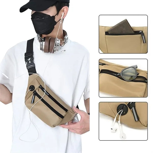 Casual Minimalist Crossbody Waist Bag