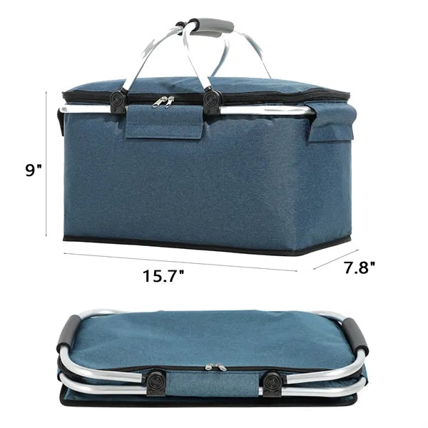Picnic Basket Insulated Cooler Bag