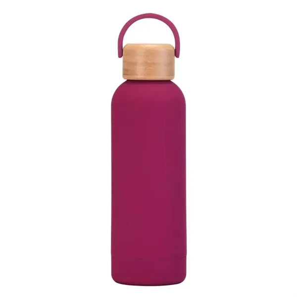 17oz Portable Water Bottle with Bamboo Cap