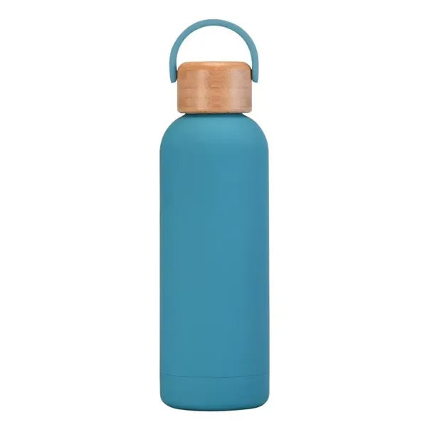 17oz Portable Water Bottle with Bamboo Cap