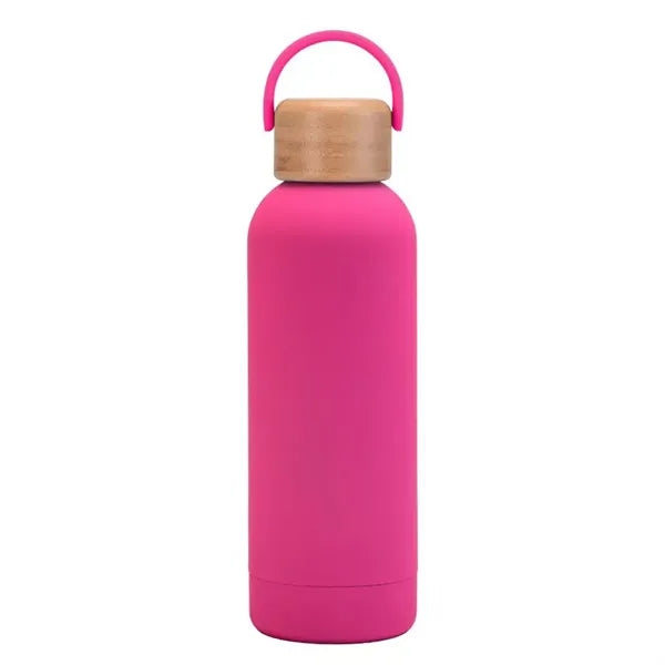 17oz Portable Water Bottle with Bamboo Cap