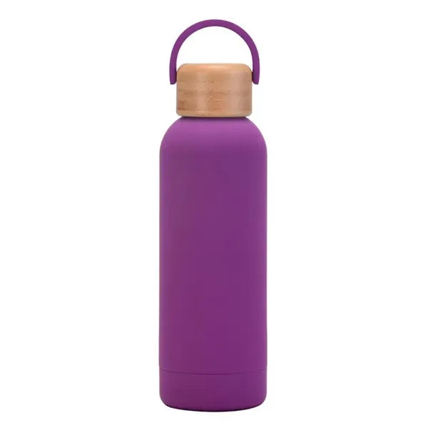 17oz Portable Water Bottle with Bamboo Cap