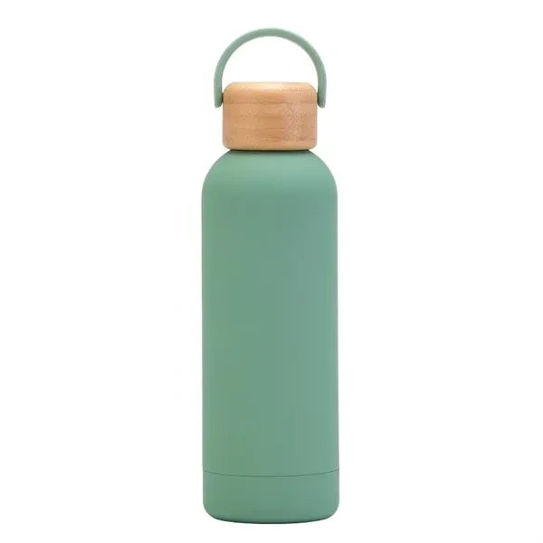 17oz Portable Water Bottle with Bamboo Cap