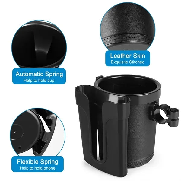 Bike Cup Holder With Cell Phone Keys For Bicycles