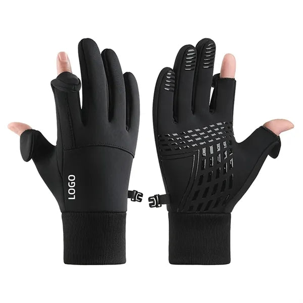 Winter Fingerless Gloves Windproof Cold Weather Touchscreen