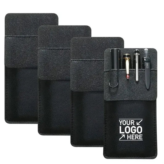 PU Leather Pen Holder Pocket Protector