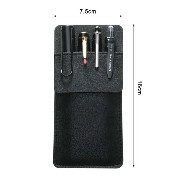 PU Leather Pen Holder Pocket Protector