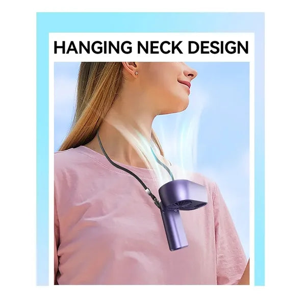 Foldable Handle Fan With Lanyard