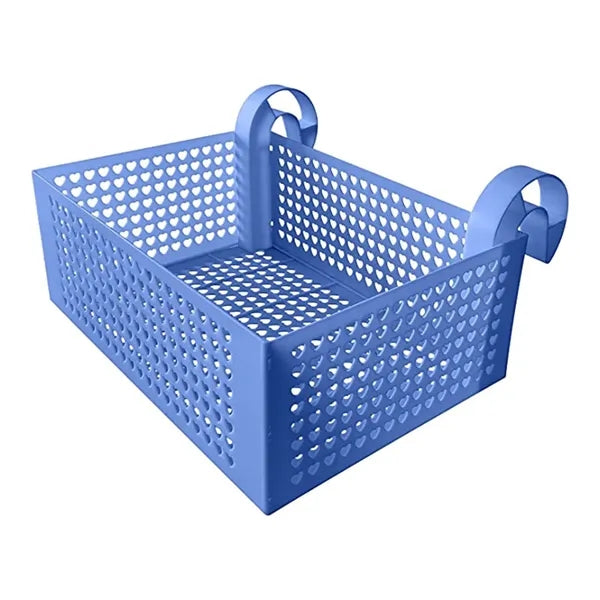 Plastic pool storage basket