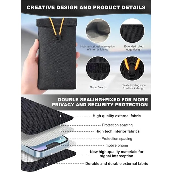 RFID Cell Phone Signal Blocking Pouch