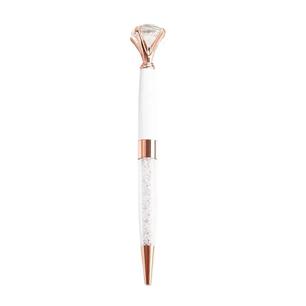 Diamond-Shaped Metal Retractable Ballpoint Pen