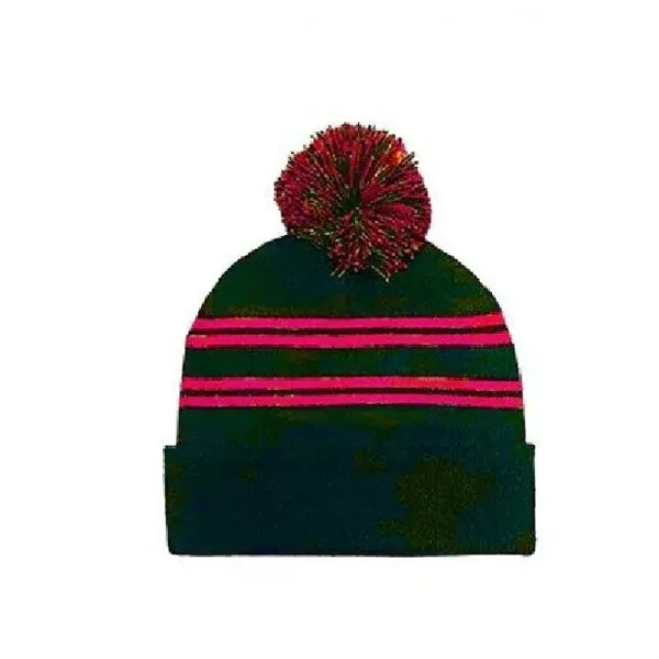 Acrylic Knit Beanie Cap With Pom