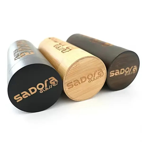 Eco-friendly Bamboo Wood Eyewear Tube Box Sunglasses Case